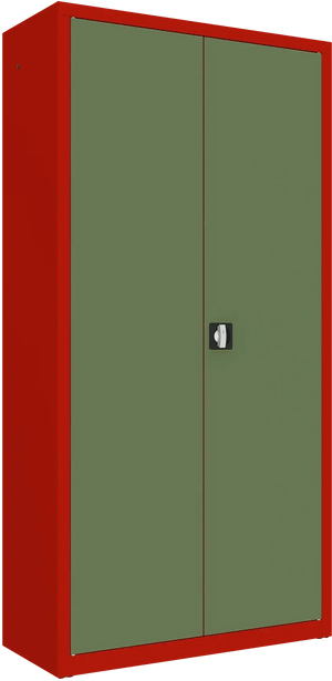 Metallist dokumendikapp Classic 1990x1000x435 mm – punane / roheline
