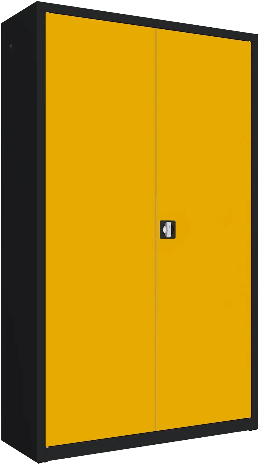 Metallist dokumendikapp Classic 1990x1200x435 mm – must / kollane