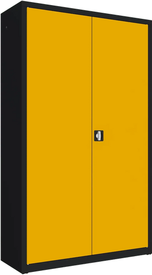 Metallist dokumendikapp Classic 1990x1200x435 mm – must / kollane