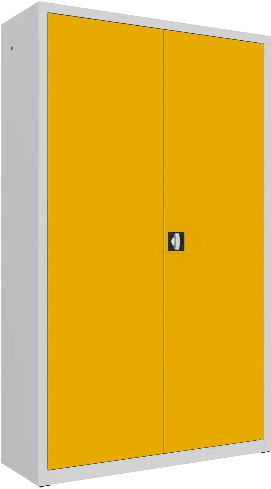Metallist dokumendikapp Classic 1990x1200x435 mm – helehall / kollane