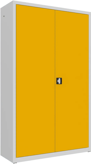 Metallist dokumendikapp Classic 1990x1200x435 mm – helehall / kollane