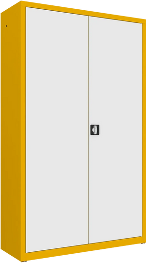 Metallist dokumendikapp Classic 1990x1200x435 mm – kollane / valge
