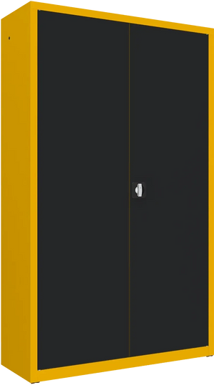Metallist dokumendikapp Classic 1990x1200x435 mm – kollane / must