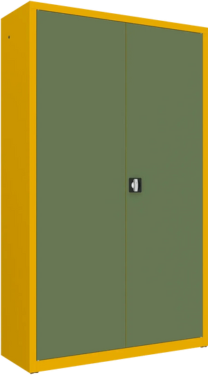 Metallist dokumendikapp Classic 1990x1200x435 mm – kollane / roheline