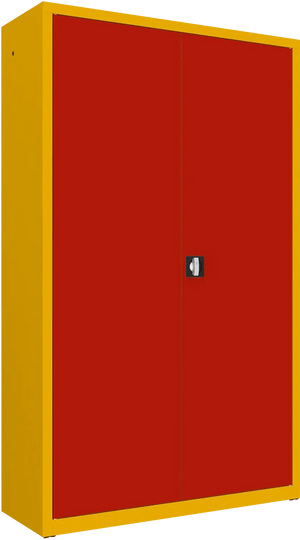 Metallist dokumendikapp Classic 1990x1200x435 mm – kollane / punane