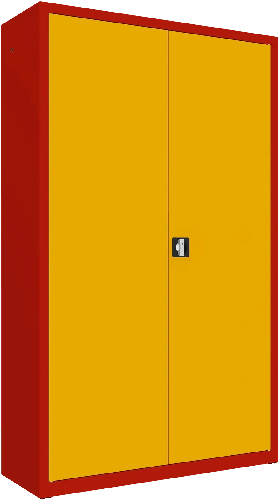Metallist dokumendikapp Classic 1990x1200x435 mm – punane / kollane