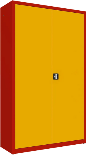 Metallist dokumendikapp Classic 1990x1200x435 mm – punane / kollane