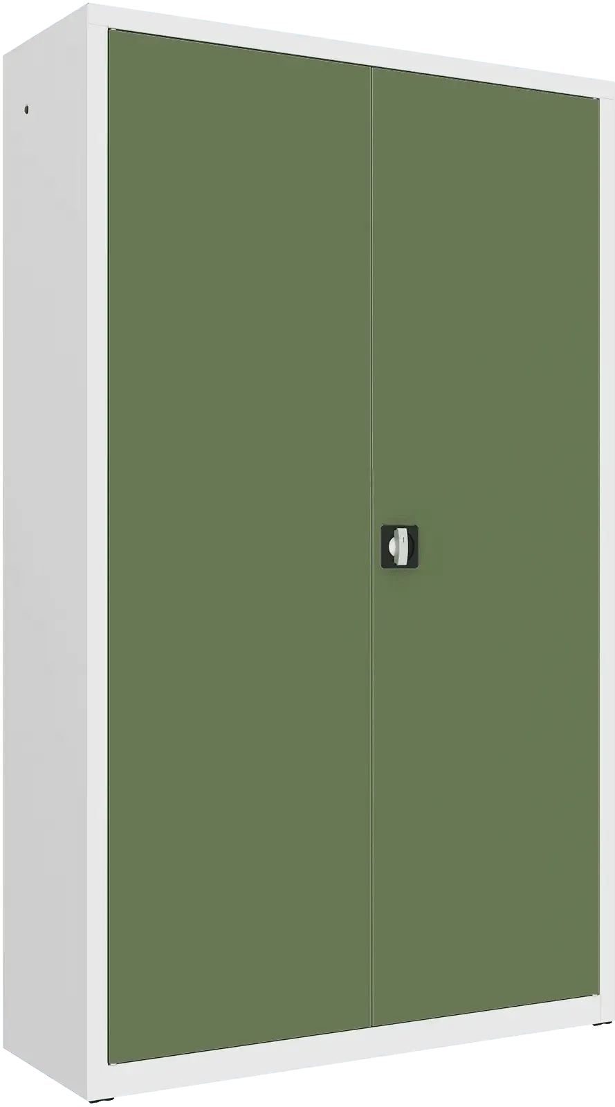 Metallist dokumendikapp Classic 1990x1200x435 mm – valge / roheline