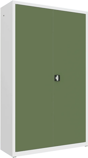 Metallist dokumendikapp Classic 1990x1200x435 mm – valge / roheline