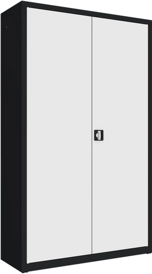 Metallist dokumendikapp Classic 1990x1200x435 mm – must / valge