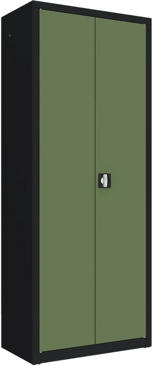 Metallist dokumendikapp Classic 1990x800x435 mm – must / roheline