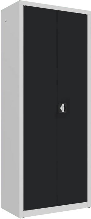 Metallist dokumendikapp Classic 1990x800x435 mm – helehall / must