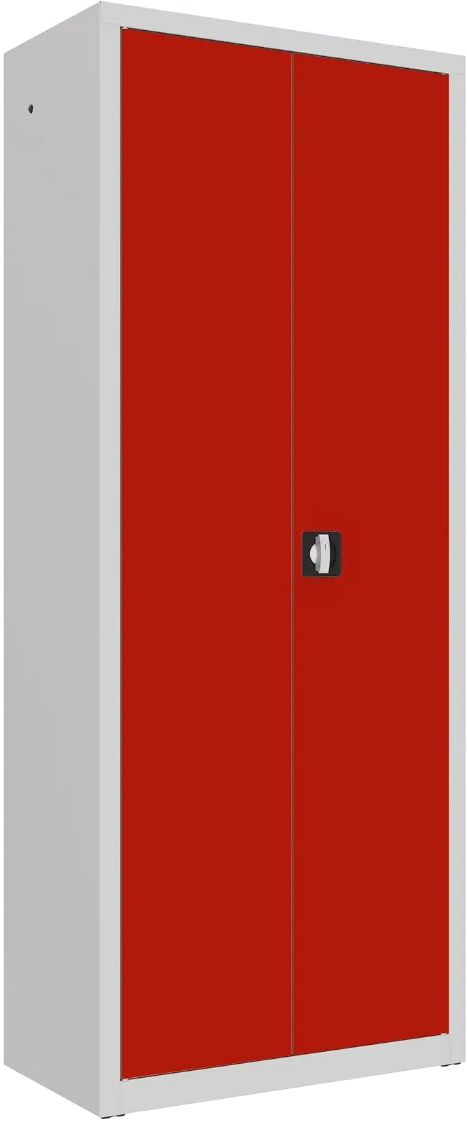 Metallist dokumendikapp Classic 1990x800x435 mm – helehall / punane