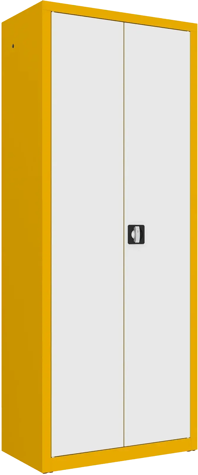 Metallist dokumendikapp Classic 1990x800x435 mm – kollane / valge