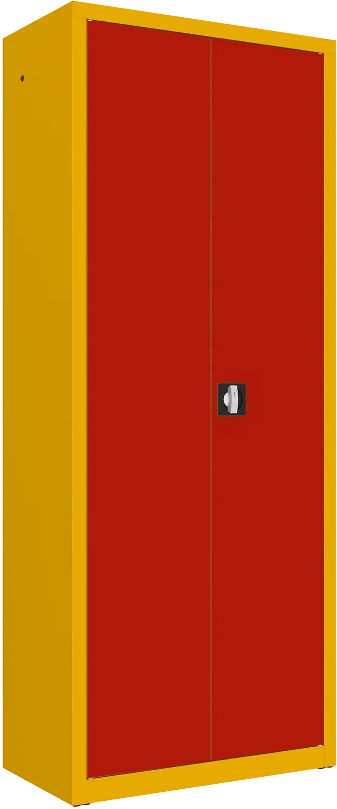 Metallist dokumendikapp Classic 1990x800x435 mm – kollane / punane
