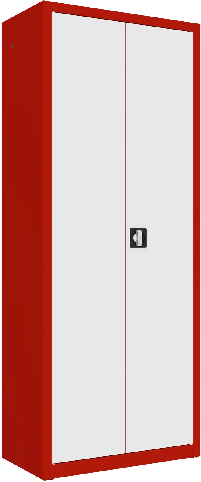 Metallist dokumendikapp Classic 1990x800x435 mm – punane / valge