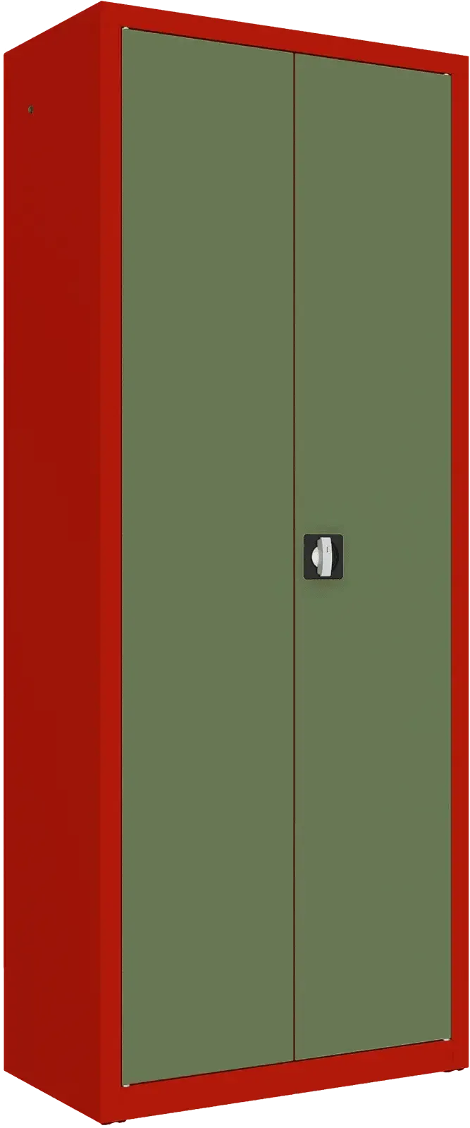 Metallist dokumendikapp Classic 1990x800x435 mm – punane / roheline