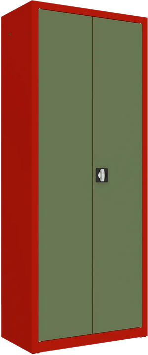 Metallist dokumendikapp Classic 1990x800x435 mm – punane / roheline