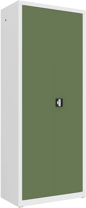 Metallist dokumendikapp Classic 1990x800x435 mm – valge / roheline