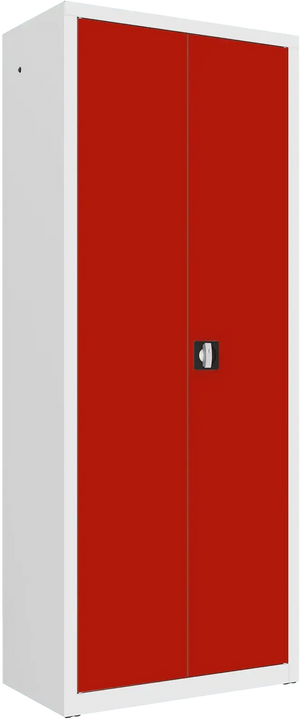 Metallist dokumendikapp Classic 1990x800x435 mm – valge / punane
