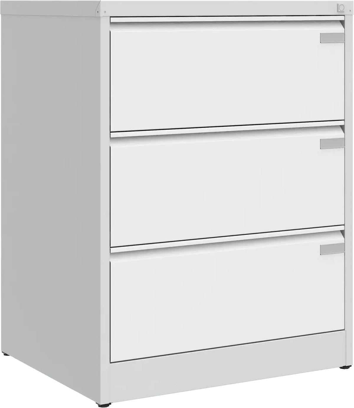 Metallist dokumendikapp Archive, 1007x775x633 mm, A4-formaadile – helehall / valge