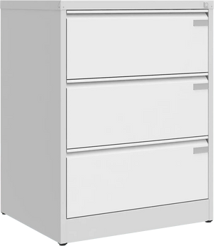 Metallist dokumendikapp Archive, 1007x775x633 mm, A4-formaadile – helehall / valge
