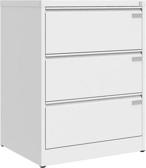 Metallist dokumendikapp Archive, 1007x775x633 mm, A4-formaadile – valge / valge