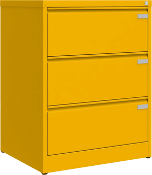 Metallist dokumendikapp Archive, 1007x775x633 mm, A4-formaadile – kollane / kollane