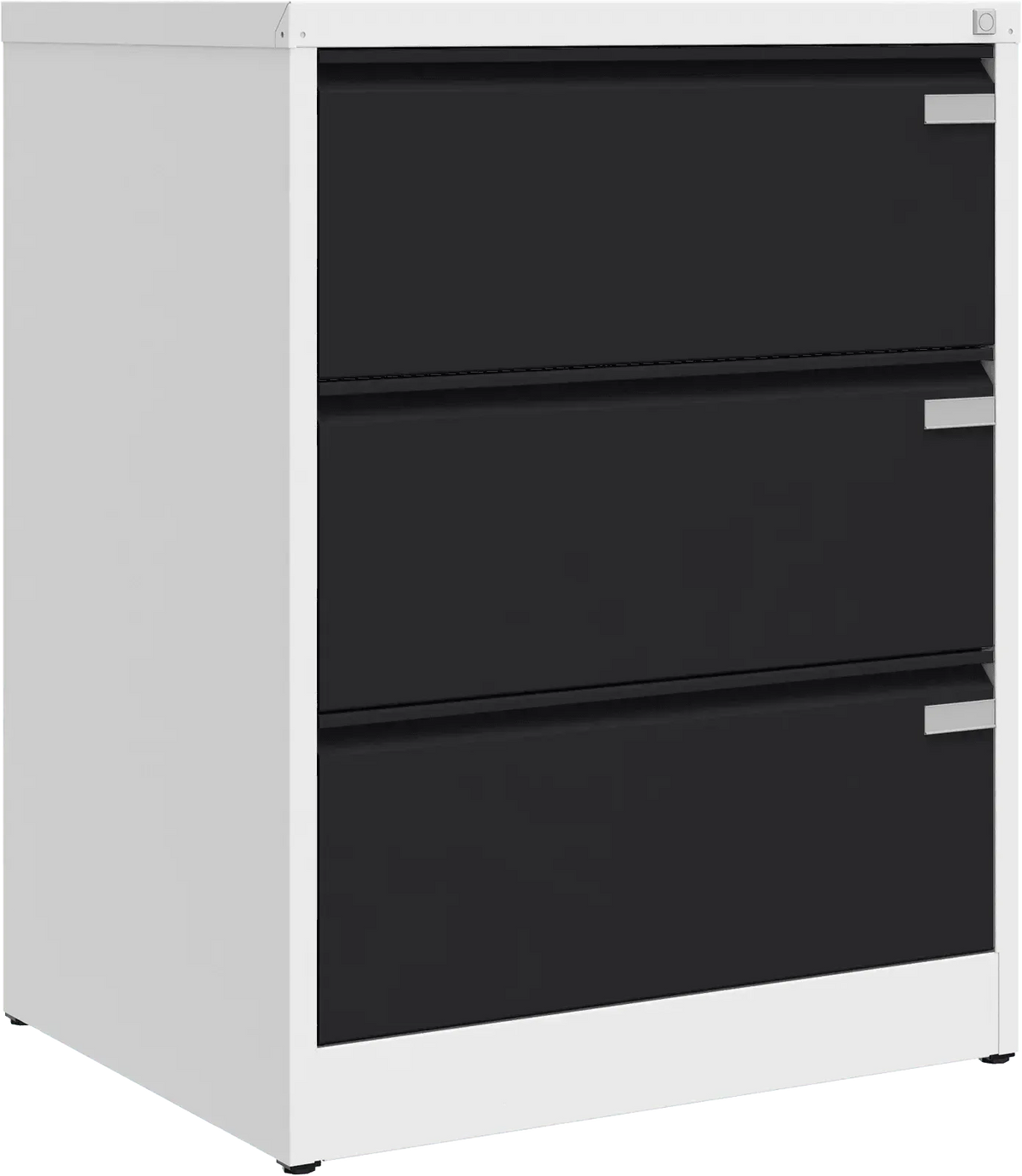 Metallist dokumendikapp Archive, 1007x775x633 mm, A4-formaadile – valge / must