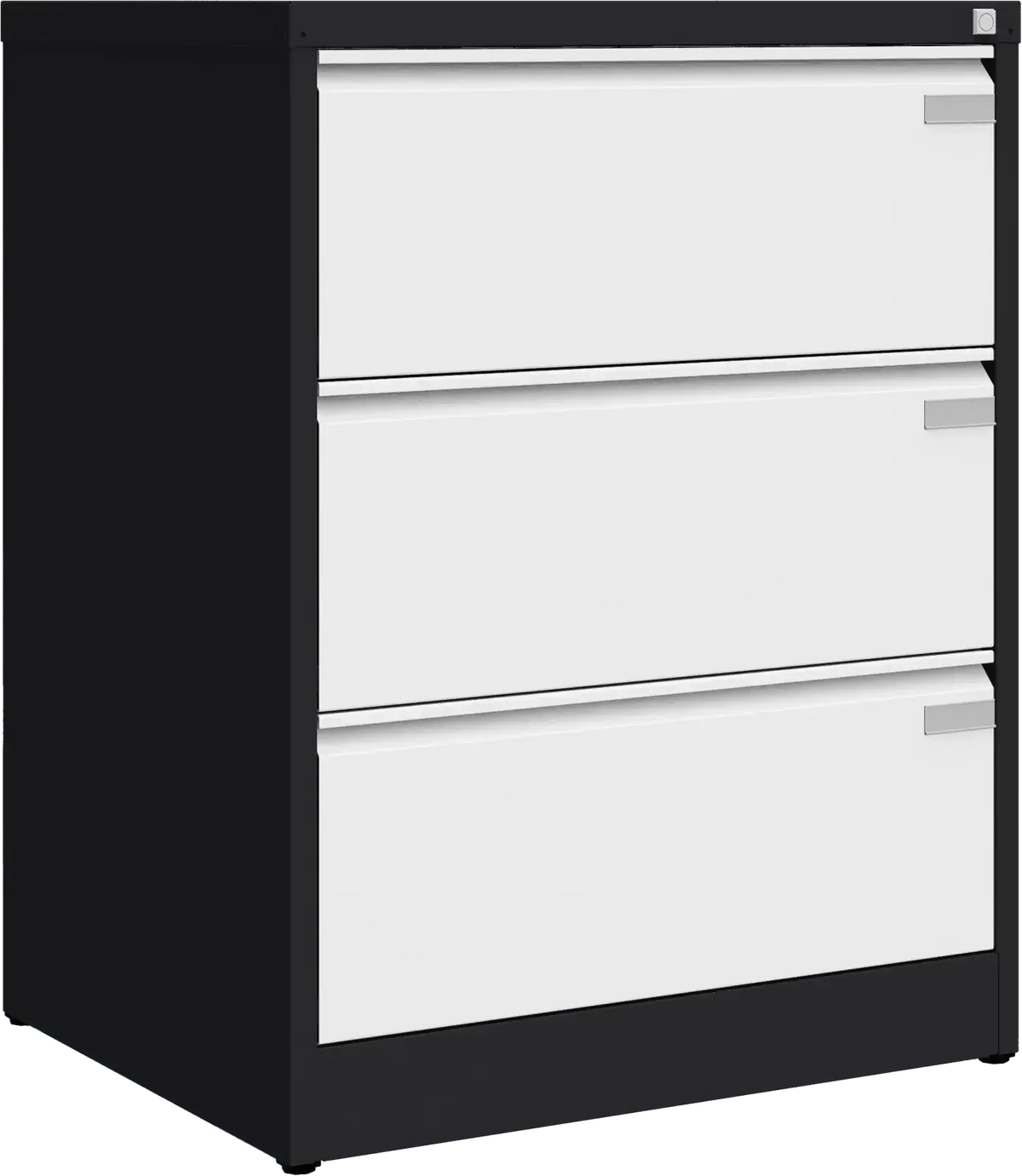 Metallist dokumendikapp Archive, 1007x775x633 mm, A4-formaadile – must / valge