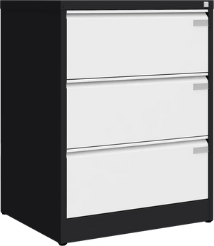Metallist dokumendikapp Archive, 1007x775x633 mm, A4-formaadile – must / valge