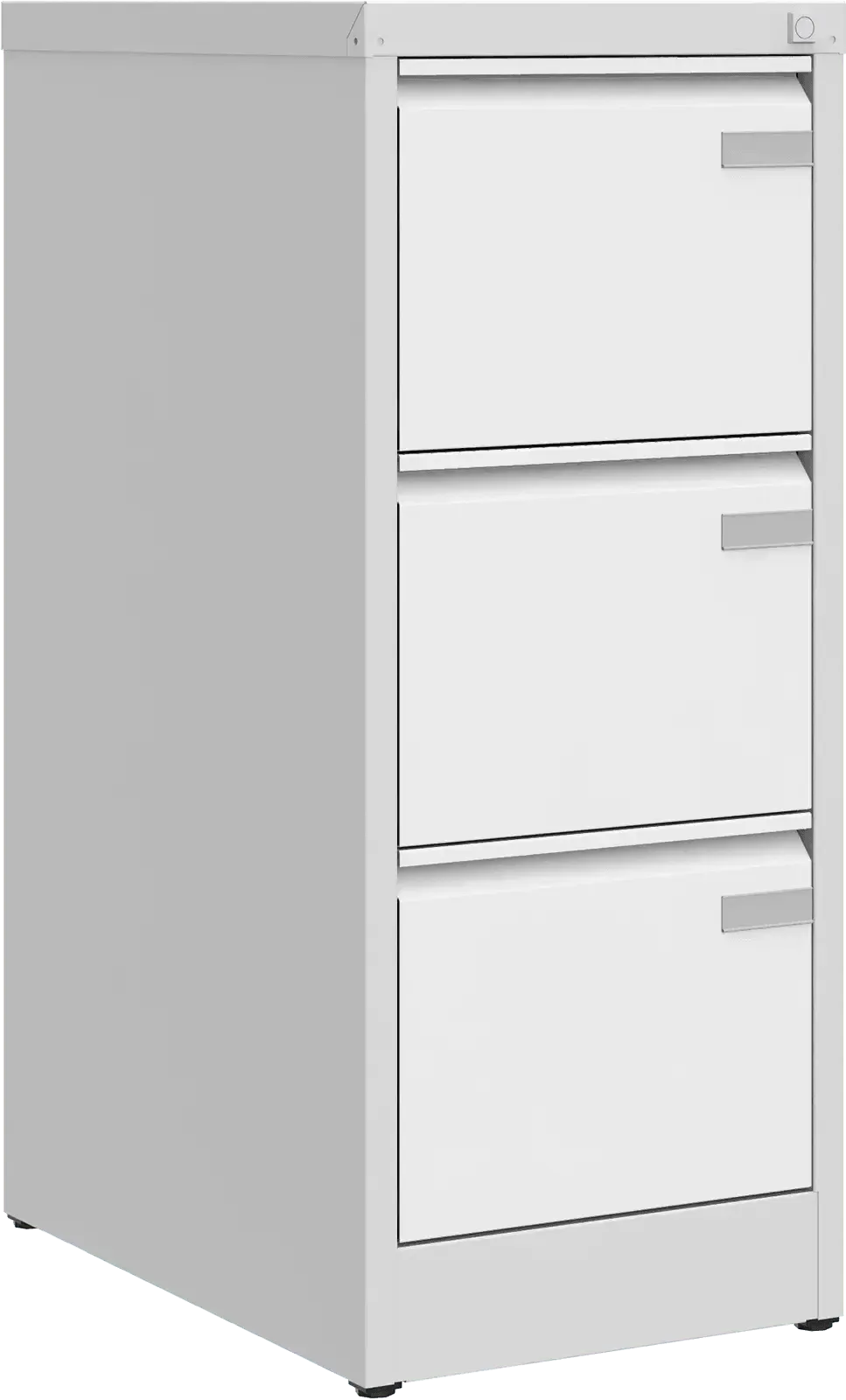 Metallist dokumendikapp Archive, 1008x415x633 mm, A4-formaadile – helehall / valge