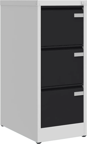Metallist dokumendikapp Archive, 1008x415x633 mm, A4-formaadile – helehall / must