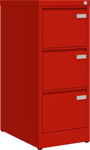 Metallist dokumendikapp Archive, 1008x415x633 mm, A4-formaadile – punane / punane