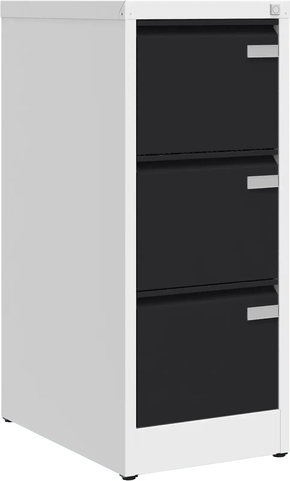 Metallist dokumendikapp Archive, 1008x415x633 mm, A4-formaadile – valge / must