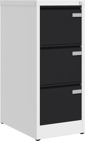Metallist dokumendikapp Archive, 1008x415x633 mm, A4-formaadile – valge / must