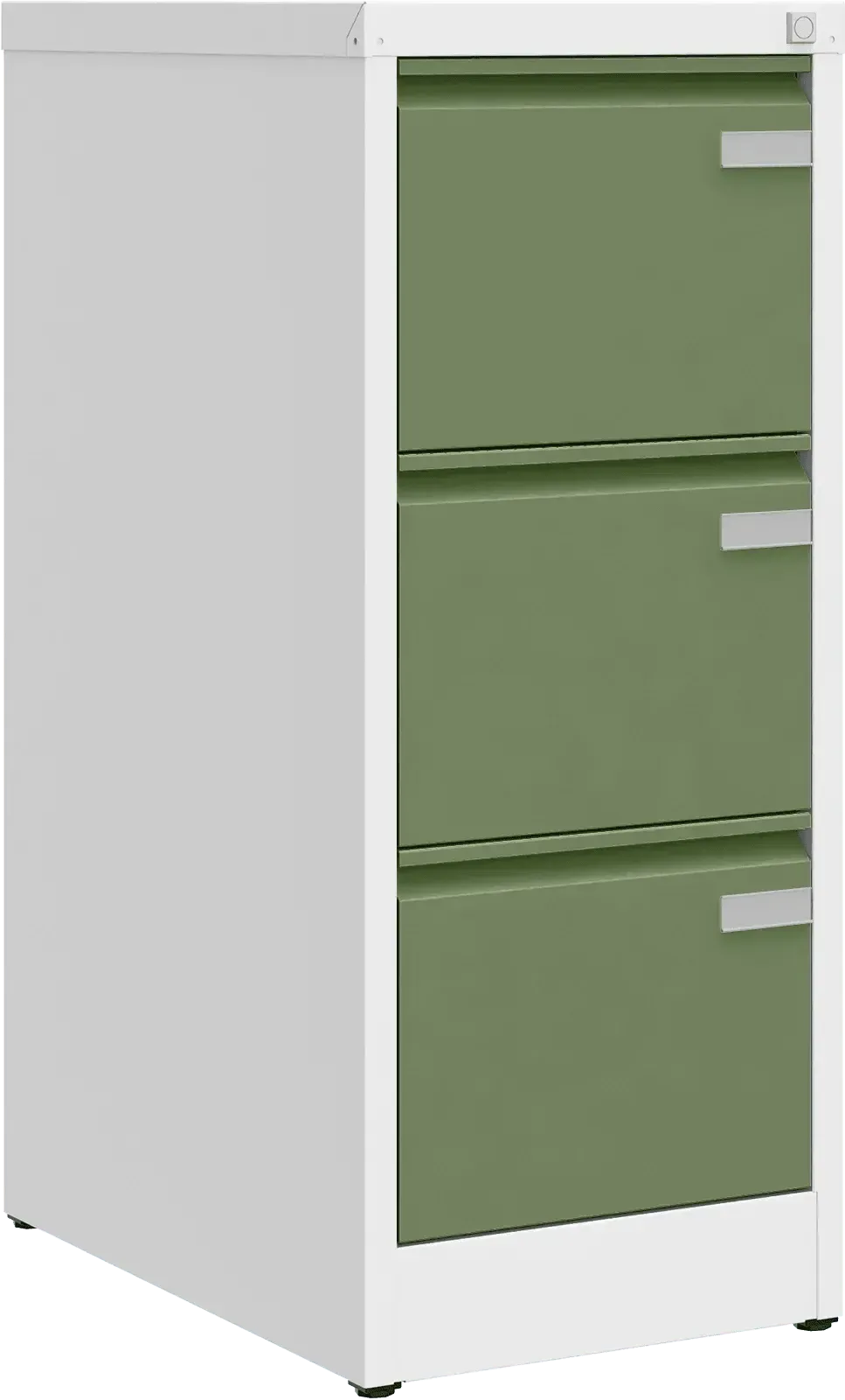 Metallist dokumendikapp Archive, 1008x415x633 mm, A4-formaadile – valge / roheline