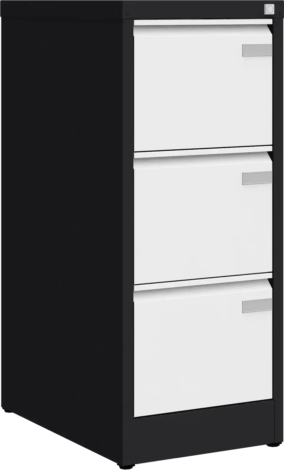 Metallist dokumendikapp Archive, 1008x415x633 mm, A4-formaadile – must / valge