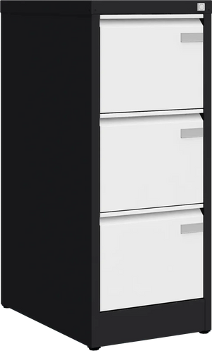 Metallist dokumendikapp Archive, 1008x415x633 mm, A4-formaadile – must / valge