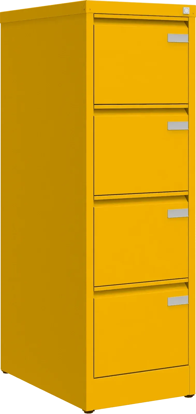 Metallist dokumendikapp Archive, 1292x415x633 mm, A4-formaadile – kollane / kollane