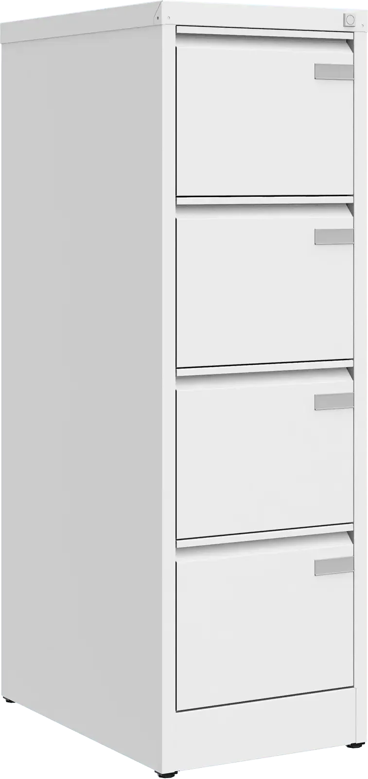 Metallist dokumendikapp Archive, 1292x415x633 mm, A4-formaadile – valge / valge
