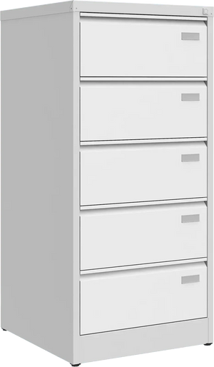 Metallist failikapp Archive, 1292x608x633 mm, B5-formaadile – helehall / valge