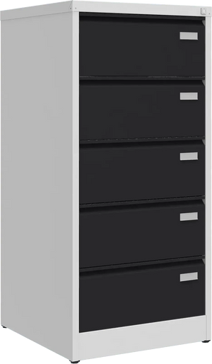 Metallist failikapp Archive, 1292x608x633 mm, B5-formaadile – helehall / must