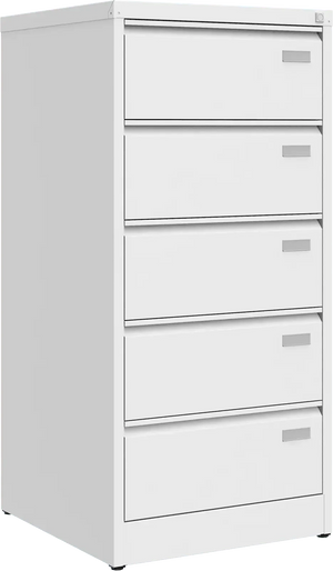 Metallist failikapp Archive, 1292x608x633 mm, B5-formaadile – valge / valge
