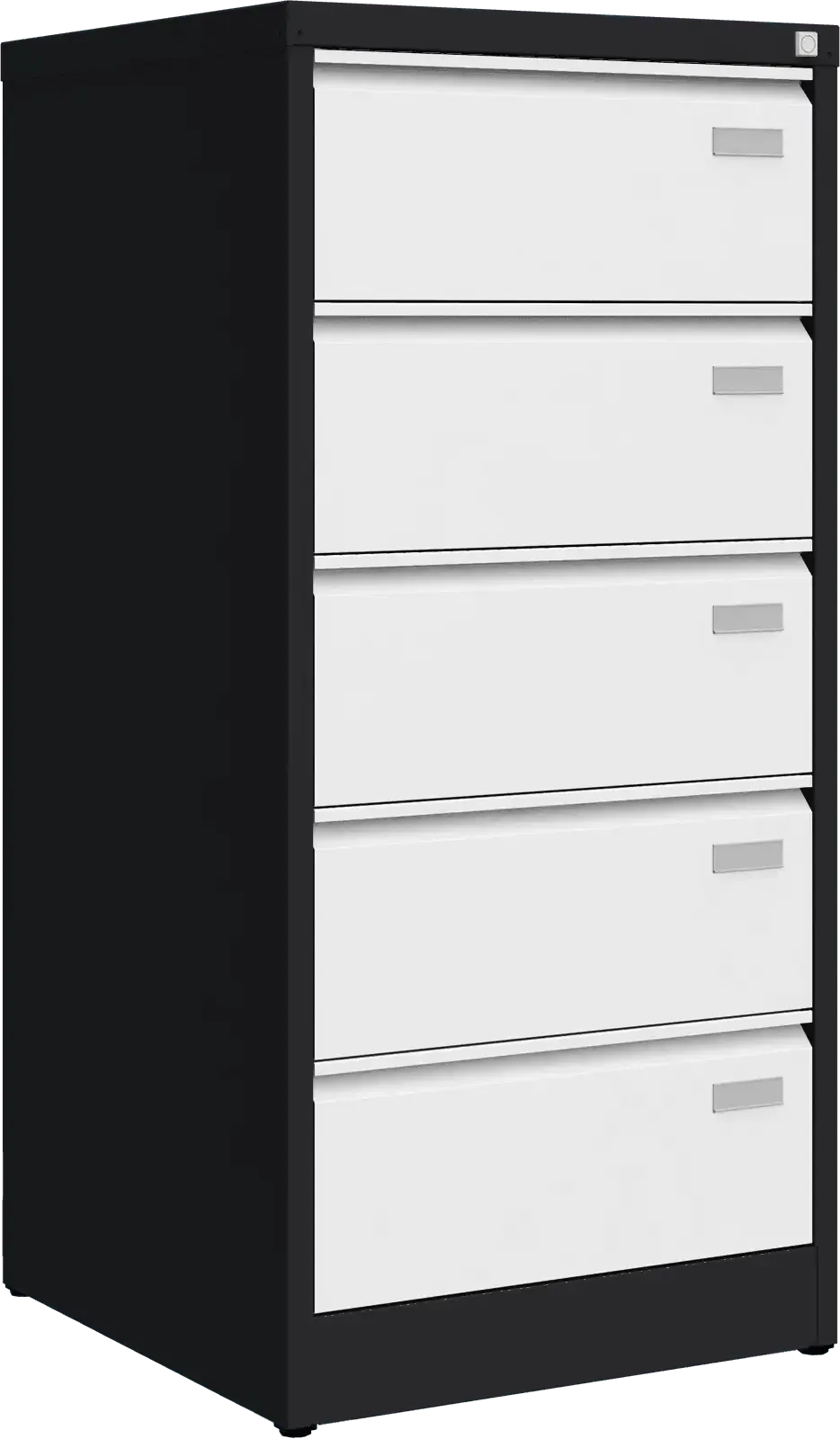 Metallist failikapp Archive, 1292x608x633 mm, B5-formaadile – must / valge