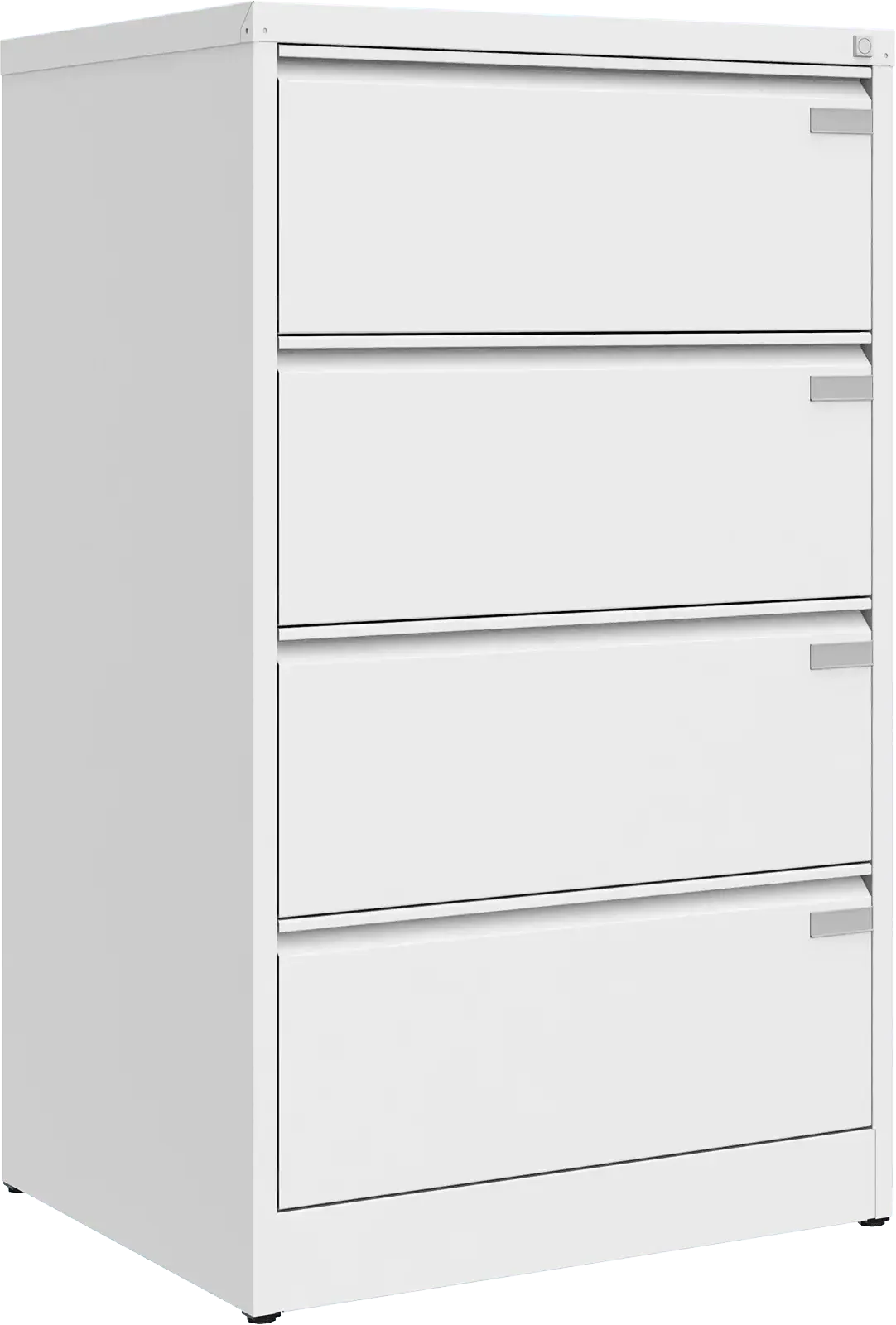 Metallist kartoteegikapp Archive, 1292x775x633 mm, A4-formaadile – valge / valge