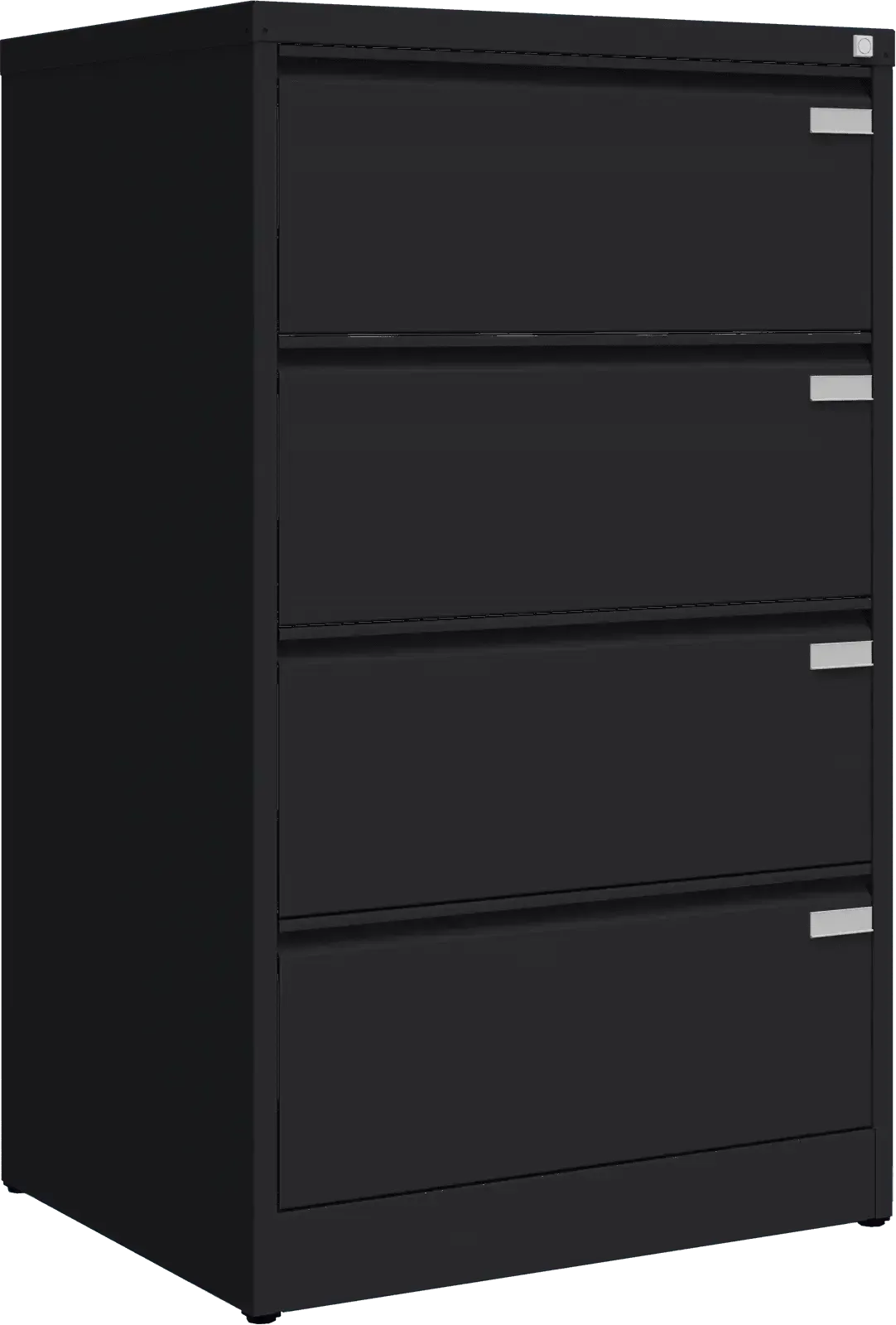 Metallist kartoteegikapp Archive, 1292x775x633 mm, A4-formaadile – must / must