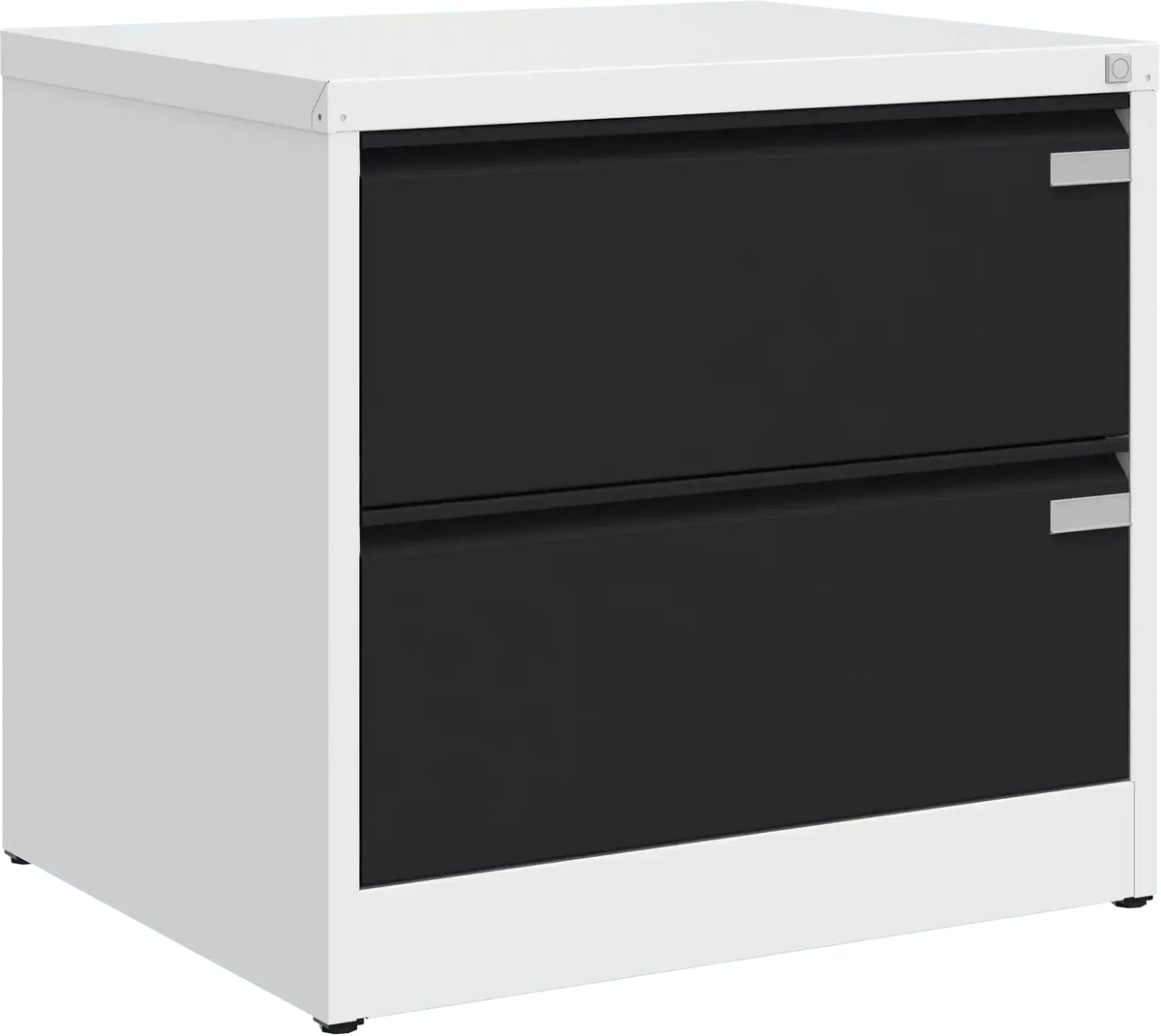 Metallist kartoteegikapp Archive, 721x775x633 mm, A4-formaadile – valge / must