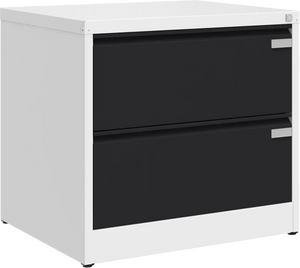 Metallist kartoteegikapp Archive, 721x775x633 mm, A4-formaadile – valge / must