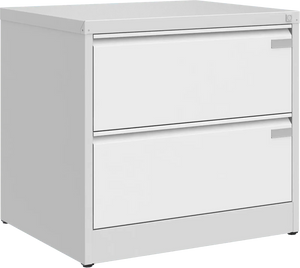 Metallist kartoteegikapp Archive, 721x775x633 mm, A4-formaadile – helehall / valge
